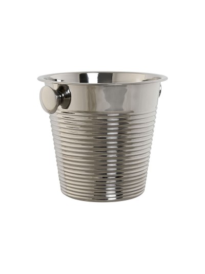 Champagne Cooler Home ESPRIT Golden Silver Stainless steel 24 x 24 x 22 cm