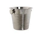Champagne Cooler Home ESPRIT Golden Silver Stainless steel 24 x 24 x 22 cm