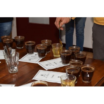 Cupping, coffee tasting