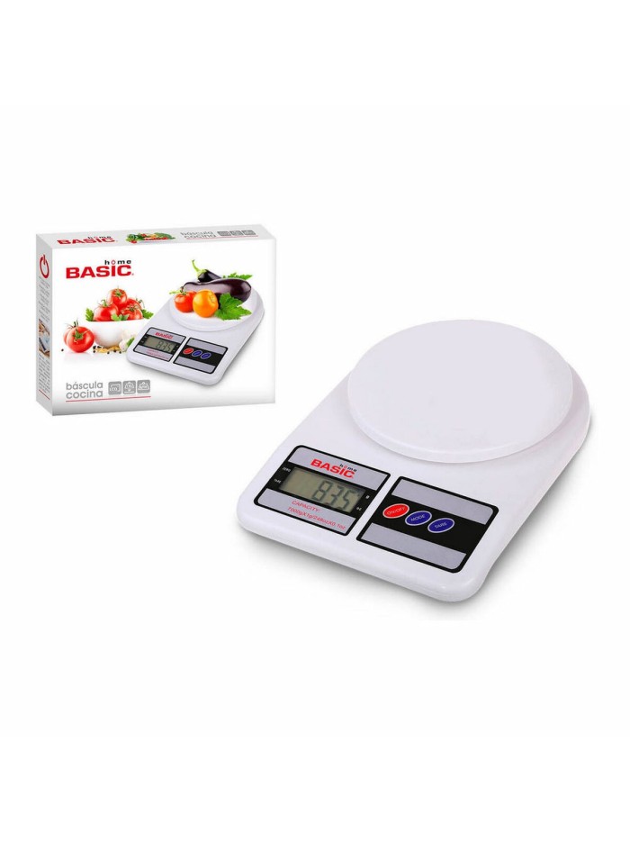 kitchen scale Basic Home Digital LCD 7 kg White (23 x 16 x 3,6 cm)