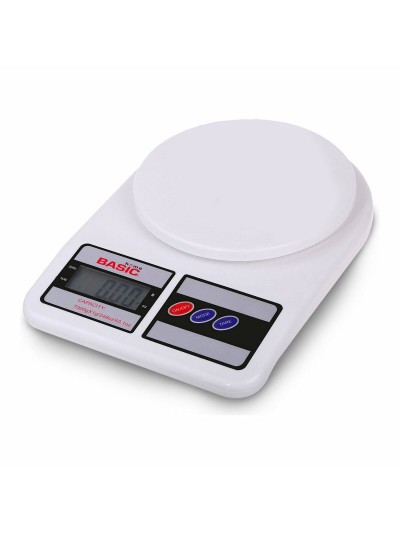 kitchen scale Basic Home Digital LCD 7 kg White (23 x 16 x 3,6 cm)