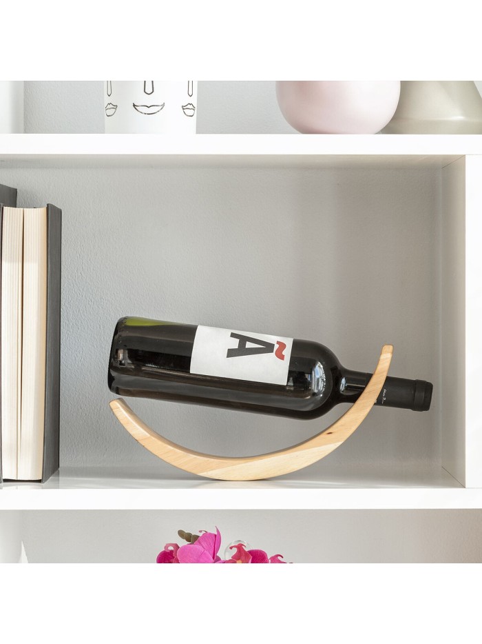 Botellero Flotante de Madera para Vino Woolance InnovaGoods