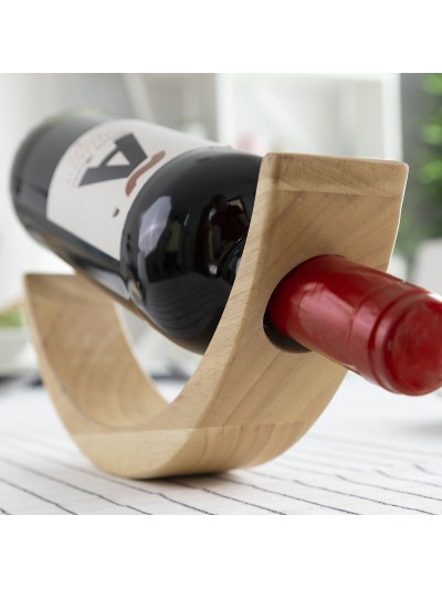 Floating Wooden Wine Bottle Holder Woolance InnovaGoods