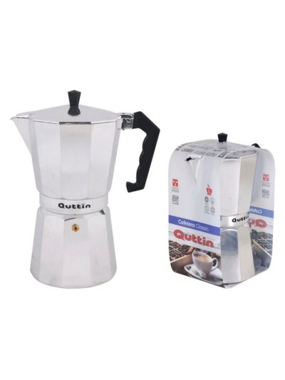 Cafetera Italiana Quttin Acero Inoxidable Aluminio