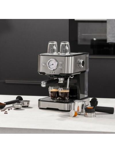 Cafetera Express de Brazo Princess 01.249412.01.001 1,5 L 1100W Acero 1,5 L