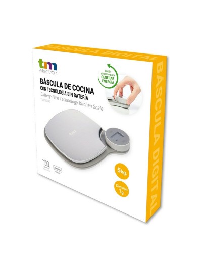 balance de cuisine TM Electron Gris 5 kg (171 x 184 x 31,5 mm)