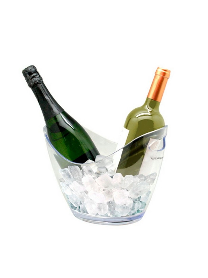 Cubitera Vin Bouquet Transparente PS (2 botellas)