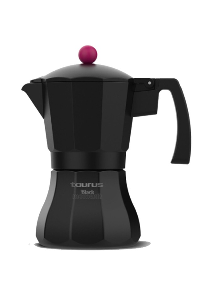 Italian Coffee Pot Taurus KCP9009I 9T Black Stainless steel Aluminium 9 Cups