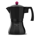 Italian Coffee Pot Taurus KCP9009I 9T Black Stainless steel Aluminium 9 Cups