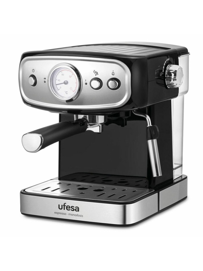 Cafetera Express de Brazo UFESA CE7244 1,5 L Negro Plateado 850 W