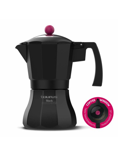 Cafetera Italiana Taurus KCP9006I 6T Negro Aluminio 6 Tazas