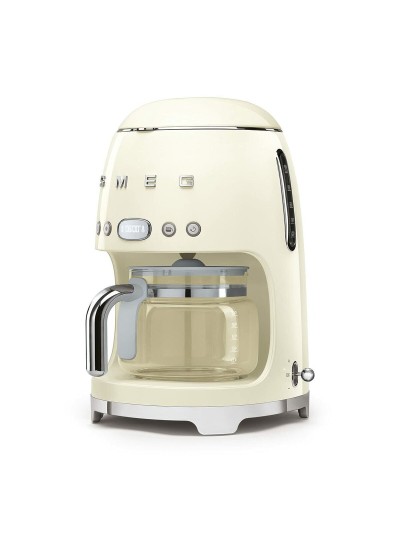 Cafetera de Goteo Smeg DCF02CREU 1050 W Retro Gris Crema