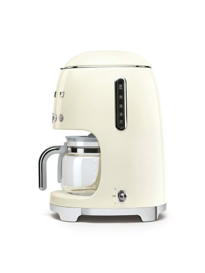 Cafetera de Goteo Smeg DCF02CREU 1050 W Retro Gris Crema