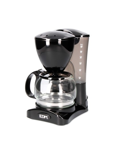 Cafetière goutte à goutte EDM 07653 Noir 550 W 6 Tasses 0,6 L