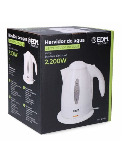 Hervidor EDM 07655 Blanco Polipropileno 2200 W 1 L