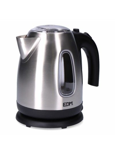 Hervidor EDM 07656 Kettle Negro Acero Inoxidable 2200 W 1,7 L