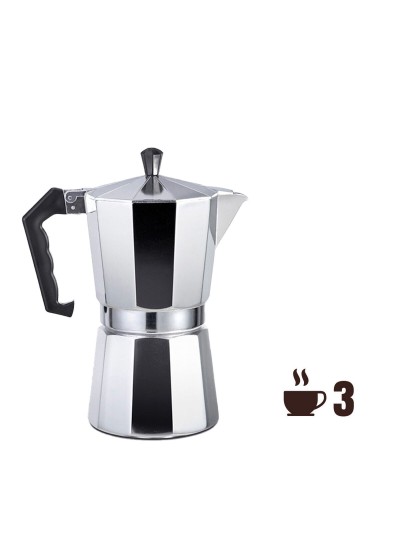 Cafetera Italiana EDM   Aluminio 3 Tazas