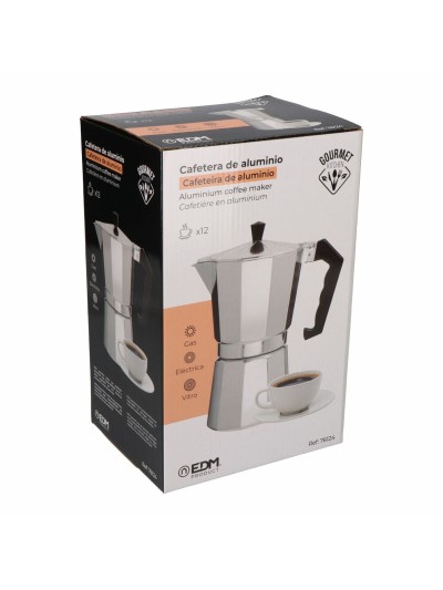 Cafetera Italiana EDM Aluminio 12 Tazas
