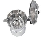 Italian Coffee Pot JATA CCA12 Aluminium 12 Cups Silver