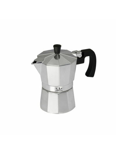 Italian Coffee Pot JATA CCA12 Aluminium 12 Cups Silver