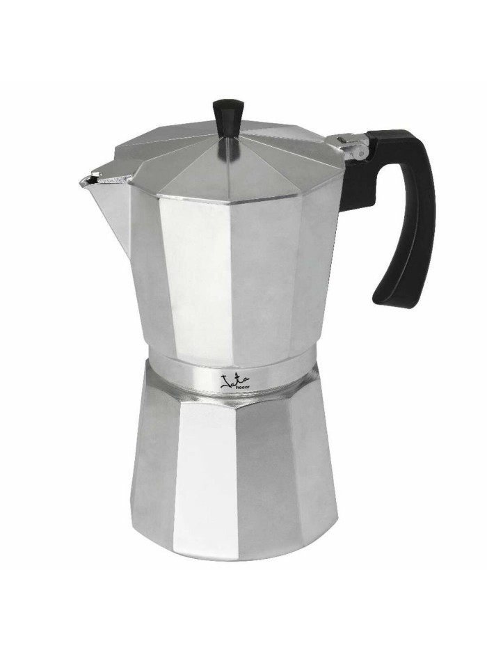 Cafetera Italiana JATA CCA9 Aluminio 9 Tazas Plateado