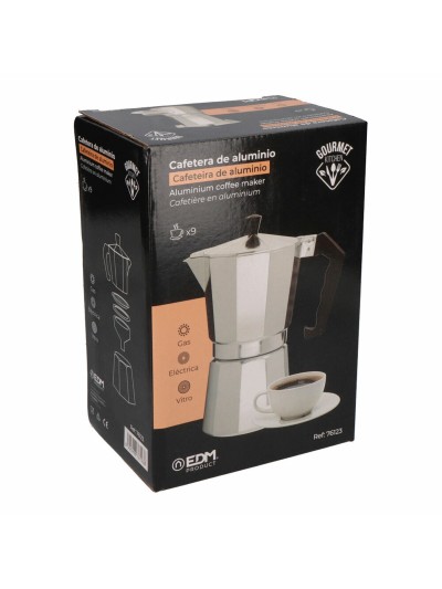 Cafetera Italiana EDM   Aluminio 9 Tazas