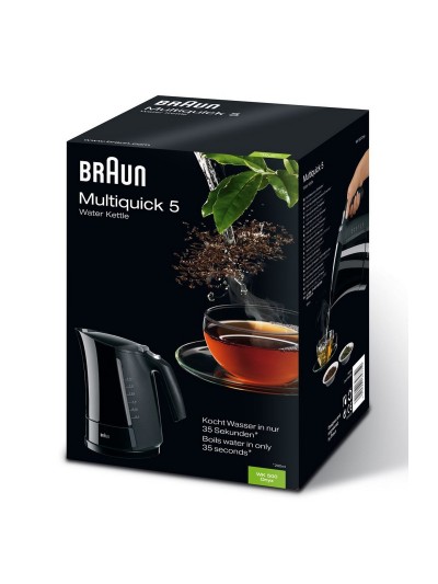 Electric Kettle with LED Light Braun 533631 1,7 L Black Plastic 3000 W 1,7 L