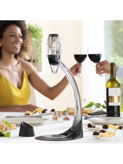 Aireador de Vino Profesional con Soporte Torre y Base Antigoteo Winair InnovaGoods