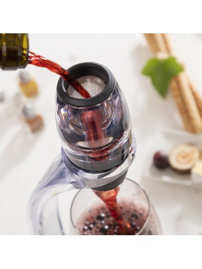 Aireador de Vino Profesional con Soporte Torre y Base Antigoteo Winair InnovaGoods