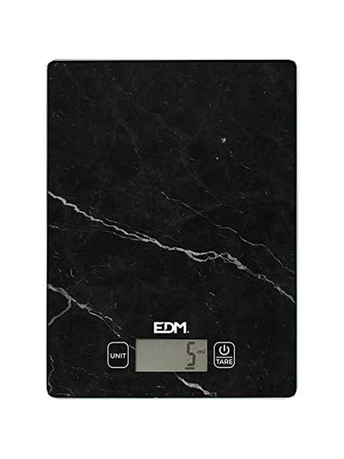Báscula de Cocina EDM 07528 Negro 5 kg