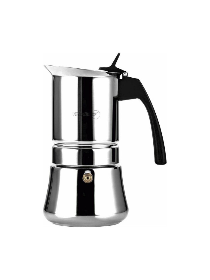 Cafetera Italiana Fagor Etnica Acero Inoxidable 18/10 4 Tazas