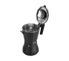 Cafetera Italiana Fagor Tiramisu Negro Aluminio 12 Tazas