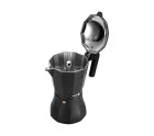 Italian Coffee Pot Fagor Tiramisu Black Aluminium 3 Cups