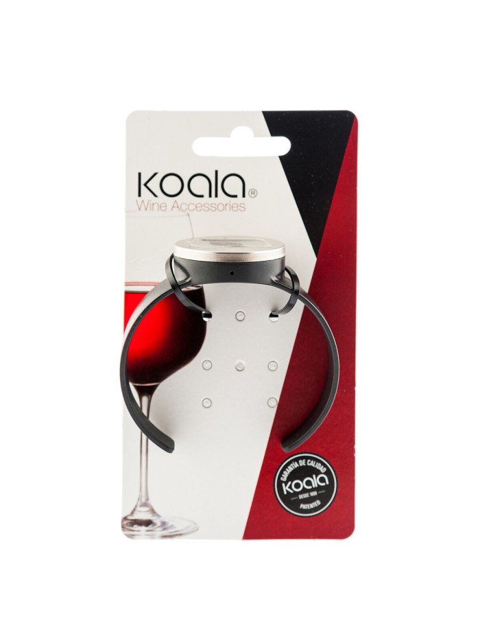 Termómetro para Vino Koala Bodega Reloj Negro Plástico 7,5 x 7,5 cm (Pack 12x)