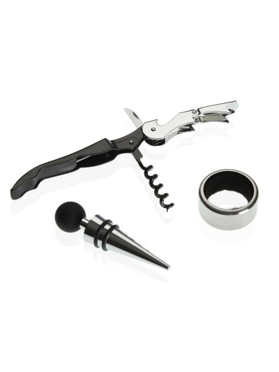 Set de Accesorios para Vino Versa Libro Madera 4 x 22 x 16,5 cm