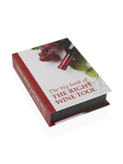 Set of Wine Accessories Versa Book Wood 4 x 22 x 16,5 cm