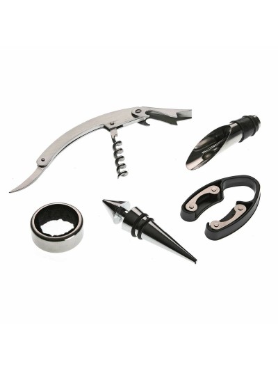 Set d'Accessoires pour Vin Versa Bouteille Plastique 7 x 7 x 32 cm