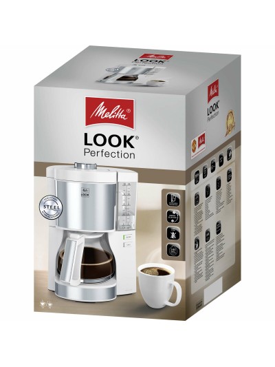 Cafétière électrique Melitta SM3590 Blanc 1080 W 1,25 L