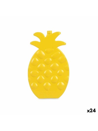 Bottle Cooler Pineapple Yellow Plastic (200 ml) (1,5 x 20 x 13 cm) (24 Units)