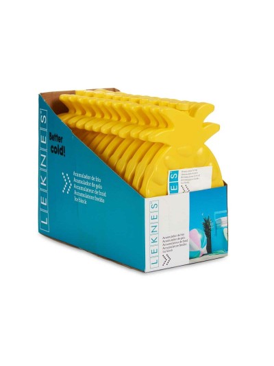 Bottle Cooler Pineapple Yellow Plastic (200 ml) (1,5 x 20 x 13 cm) (24 Units)