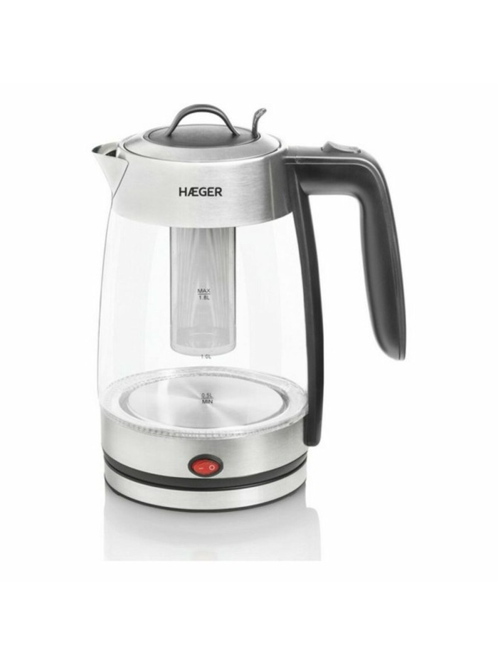 Water Kettle and Electric Teakettle Haeger EK-22F.020A White Stainless steel 2200 W