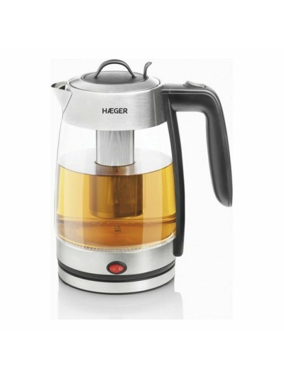 Water Kettle and Electric Teakettle Haeger EK-22F.020A White Stainless steel 2200 W