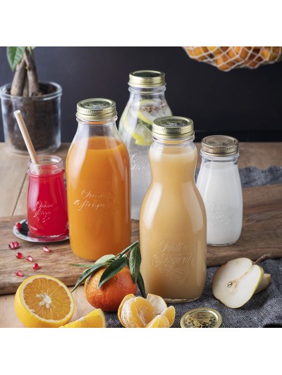 Bottle Bormioli Rocco Quattro Stagioni Transparent Glass 1 L (6 Units)