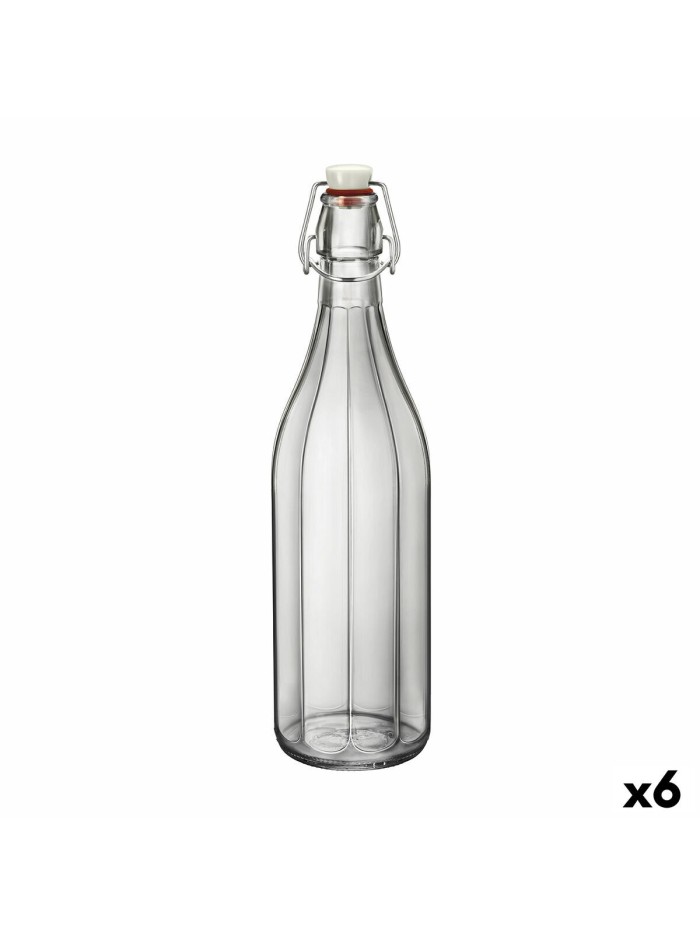Botella Bormioli Rocco Oxford Transparente Vidrio (1 L) (6 Unidades)
