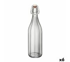Botella Bormioli Rocco Oxford Transparente Vidrio (1 L) (6 Unidades)