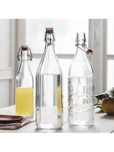 Botella Bormioli Rocco Oxford Transparente Vidrio (1 L) (6 Unidades)