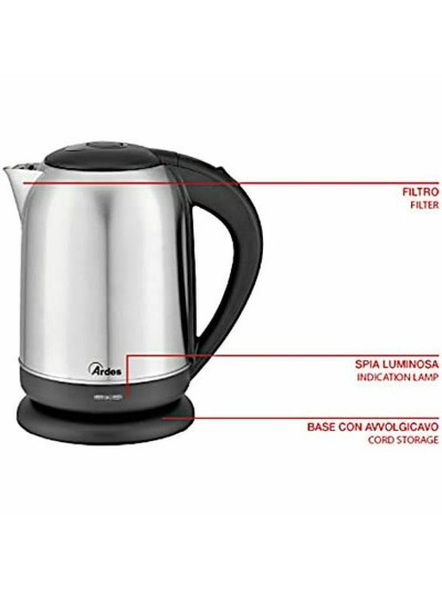 Hervidor Ardes Plateado 2200 W 1,7 L Acero Inoxidable (Reacondicionado B)