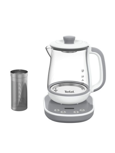 Hervidor y Tetera Eléctrica Tefal BJ551B10 Blanco/Gris Acero Inoxidable 1,5 L
