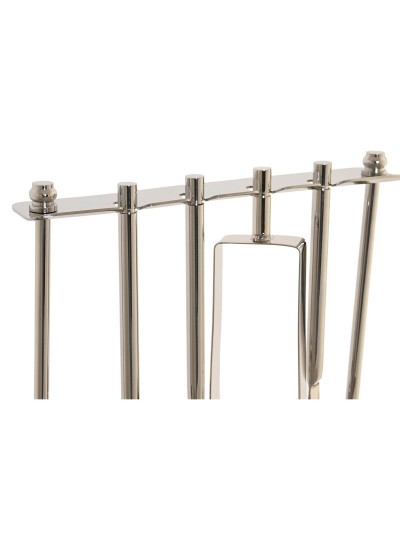 Cocktail Set DKD Home Decor 25,5 x 9 x 30 cm Natural Silver Stainless steel Acacia