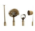 Cocktail Set DKD Home Decor 30 x 10 x 28 cm Stainless steel Copper White Marble